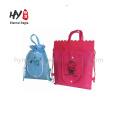 Simple pure color non woven drawstring backpack